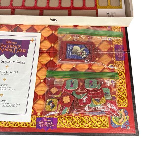 VTG 1995 Disney The Hunchback of Notre Dame Town Square Board Game 100% COMPLETE - Picture 16 of 16